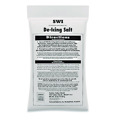 Scotwood Industries Rock Salt De-Icing Salt, 50 lb Bag (SWO50BRS50BR)