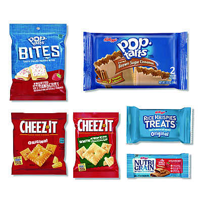 Kellogg's Breakroom Solution Snack Rack with Snacks, 18.5 x 26.37 x 12.5, Gray (12021)