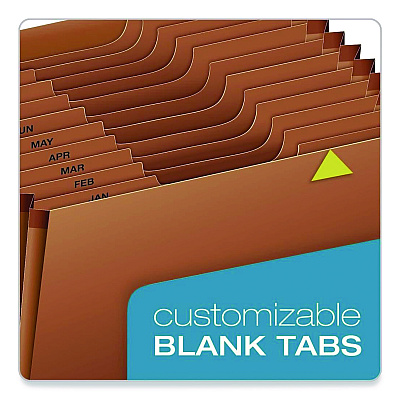 Pendaflex Heavy-Duty Expanding File, 12 Sections, 1/3-Cut Tabs, Legal Size, Redrope (R219MHD)