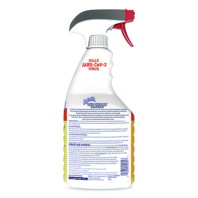 Fantastik No Rinse Disinfectant and Food Surface Sanitizer, Unscented, 32 oz Trigger Spray Bottle (354125)