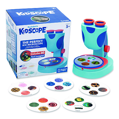 Educational Insights GeoSafari Jr. Kidscope, Ages 5 and Up, 3x Magnification, Blue (5117)