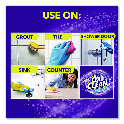 OxiClean + Bleach Mold and Mildew Stain Remover, Citrus Scent, 30 oz Spray Bottle, 8/Carton (5703730000)