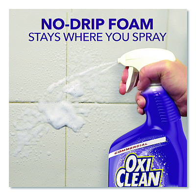 OxiClean + Bleach Mold and Mildew Stain Remover, Citrus Scent, 30 oz Spray Bottle, 8/Carton (5703730000)