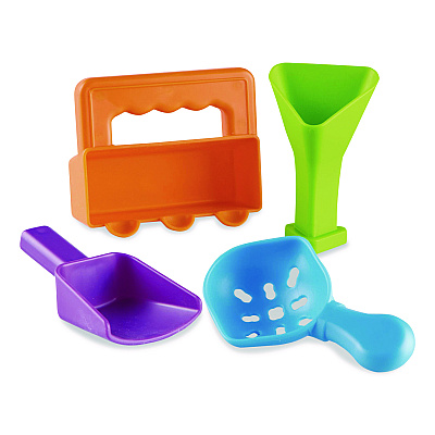 Learning Resources Helping Hands Sensory Scoops, Grades Pre-K to 2, 4 Pieces (LER5567)