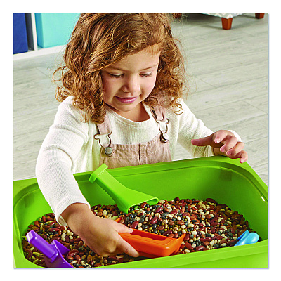 Learning Resources Helping Hands Sensory Scoops, Grades Pre-K to 2, 4 Pieces (LER5567)