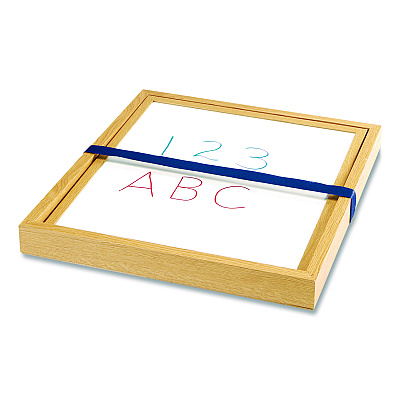 Learning Resources Double-Sided Tabletop Easel, 15.75" x 17.5", White/Blue Surface (LER7286)