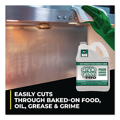 Simple Green Pro Food Service Cleaner, 1 gal Bottle, 4/Carton (0601128)