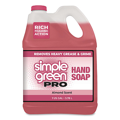 Simple Green Pro Hand Soap, Almond Scent, 1 gal Bottle, 4/Carton (4102128)