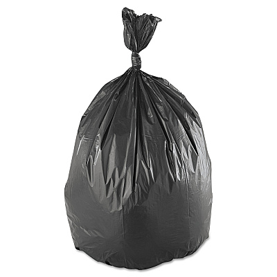 Inteplast Group Low-Density Commercial Can Liners, 60 gal, 1.4 mil, 38" x 58", Black, Interleaved Roll, 20 Bags/Roll, 5 Rolls/Carton (IBSSLW3858SHK)
