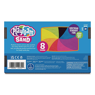 Educational Insights Playfoam Sand, Ages 3 to 12, Eight Assorted Color 6 oz Packs (2230)