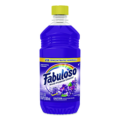 Fabuloso Multi-Use Cleaner, Lavender Scent, 16.9 oz Bottle, 24/Carton (53105)