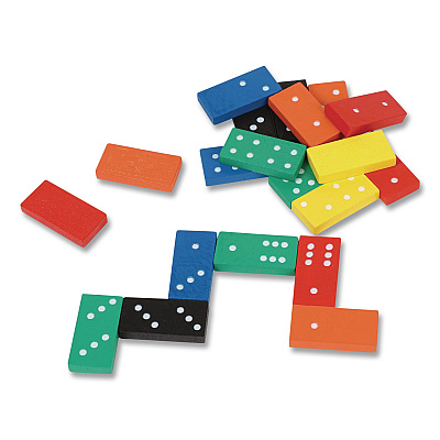 Learning Resources Double-Six Dominoes in Bucket, 2 to 4 Players, Grades K to 4, 168 Pieces (LER0287)