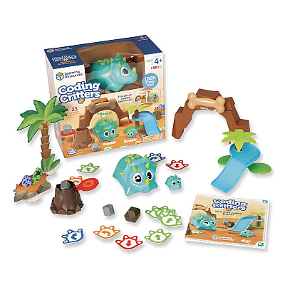 Learning Resources Coding Critters: Rumble and Bumble, Grades Pre-K to 3, 23 Pieces (LER3082)