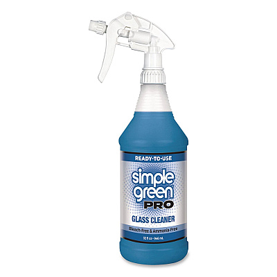 Simple Green Pro Glass Cleaner Ready-To-Use, 32 oz Spray Bottle, 12/Carton (1101032)