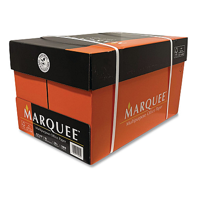 Marquee Office Paper, 96 Bright, 20 lb Bond, 8.5 x 11, White, 500 Sheets/Ream, 10 Reams/Carton, 40 Cartons/Pallet, 21 PLT/Truckload (MARQE811WT1)