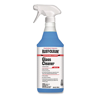 Rust-Oleum Professional Glass Cleaner, 32 oz Spray Bottle, 6/Carton (352245)