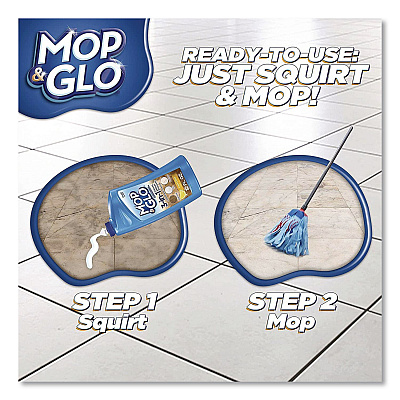 MOP & GLO Ready to Use Multi-Surface Floor Cleaner, Fresh Citrus Scent, 32 oz Bottle (98563EA)