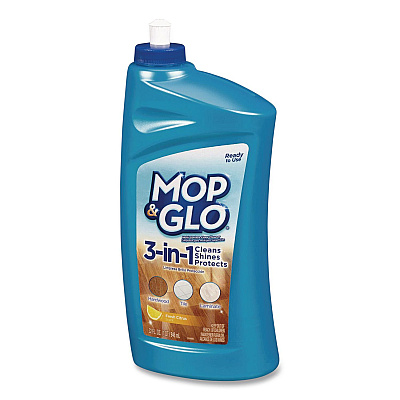 MOP & GLO Ready to Use Multi-Surface Floor Cleaner, Fresh Citrus Scent, 32 oz Bottle, 4/Carton (98563CT)