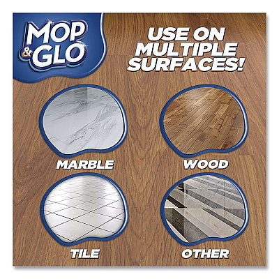 MOP & GLO Ready to Use Multi-Surface Floor Cleaner, Fresh Citrus Scent, 32 oz Bottle, 4/Carton (98563CT)