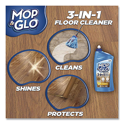 MOP & GLO Ready to Use Multi-Surface Floor Cleaner, Fresh Citrus Scent, 32 oz Bottle, 4/Carton (98563CT)