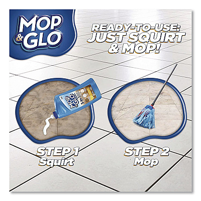 MOP & GLO Ready to Use Multi-Surface Floor Cleaner, Fresh Citrus Scent, 32 oz Bottle, 4/Carton (98563CT)
