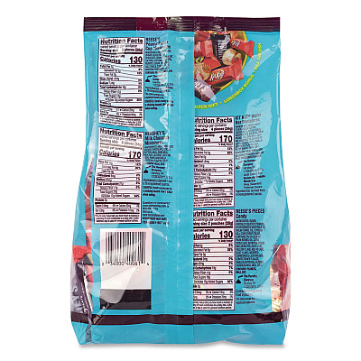 Hershey's Milk Chocolate Candy Mini Assortment, 60.1 oz Bag, 2/Carton (60004184)