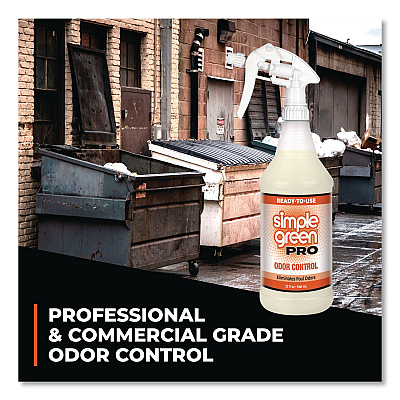 Simple Green Pro Odor Control Ready-To-Use, Herbal, 32 oz Spray Bottle, 12/Carton (0704032)