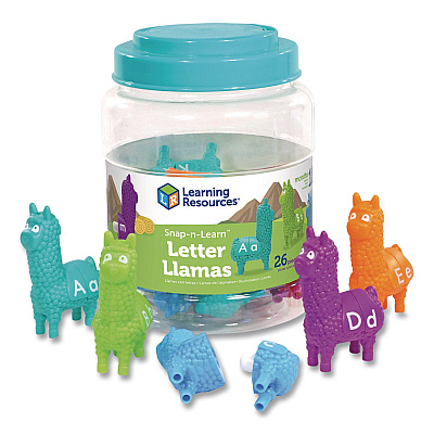 Learning Resources Snap-n-Learn Letter Llamas, Pre-K, 26 Pieces (LER6713)