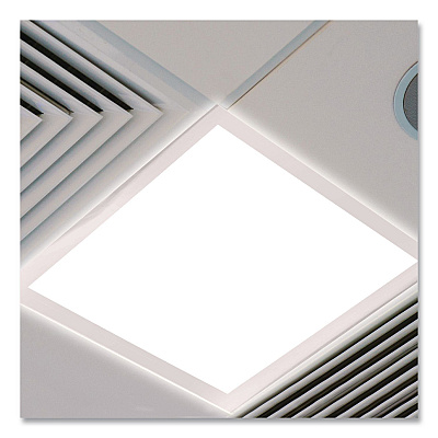 Educational Insights Fluorescent Light Filter Covers, Square, 2 ft x 2 ft, Whisper White, 4 Covers (1237)