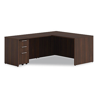 Alera Seville Series Desk Shell, 60" x 30" x 29", Mahogany (SVDS6030MY)