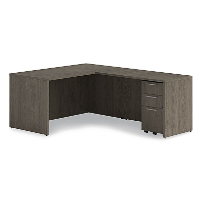 Alera Seville Series Desk Shell, 60" x 30" x 29", Walnut (SVDS6030WA)