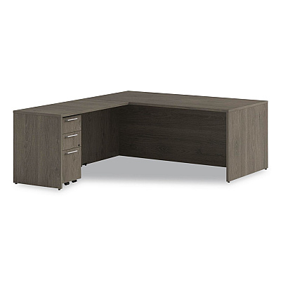 Alera Seville Series Desk Shell, 72" x 36" x 29", Walnut (SVDS7236WA)