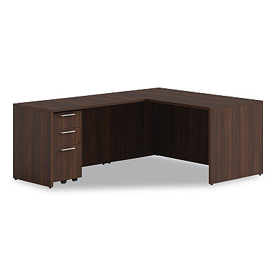 Alera Seville Series Return Shell, Reversible, 48" x 24" x 29", Mahogany (SVRS4824MY)