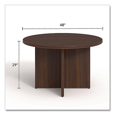 Alera Seville Round Conference Table, Round, 48" Diameter, Mahogany (SV4848MY)