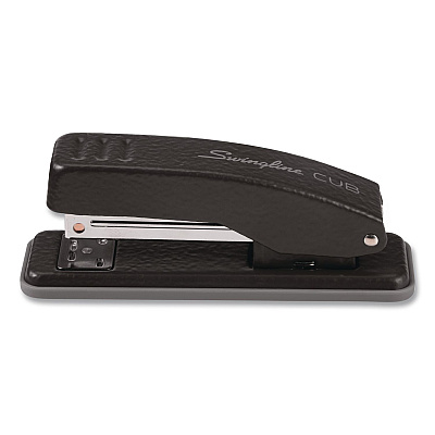 Swingline Cub Compact Metal Stapler, 20 Sheet Capacity, Matte Black (1068)