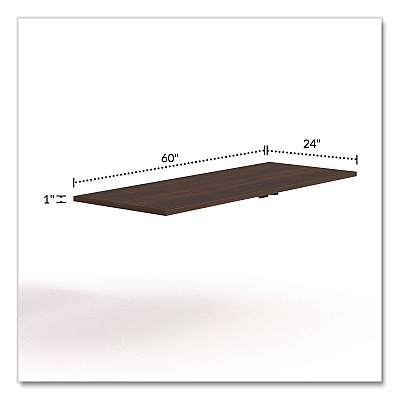 Alera Seville Training Table Top, Rectangular, 60w x 29d, Mahogany (SVTT6024MY)