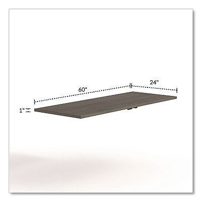 Alera Seville Training Table Top, Rectangular, 60w x 29d Walnut (SVTT6024WA)