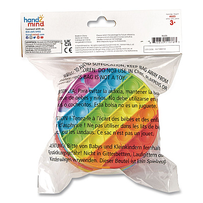 hand2mind Alphabet Sensory Bubble Poppers, Pre-K to K, 6 Pieces (95429)