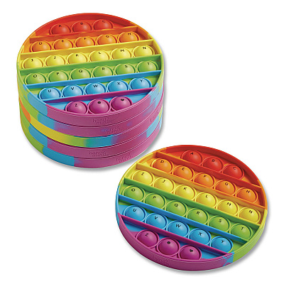 hand2mind Alphabet Sensory Bubble Poppers, Pre-K to K, 6 Pieces (95429)