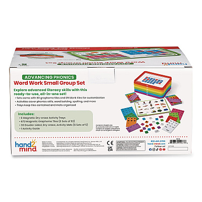 hand2mind Advancing Phonics Word Work Small Group Set, 2 to 6 Players, Grades Pre-K to 2 (96156)