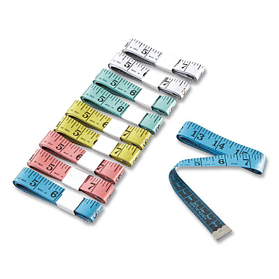 Learning Resources Standard/Metric Tape Measure, 60" Long, Assorted Colors, Plastic, 10 Tape Measures (LER0363)