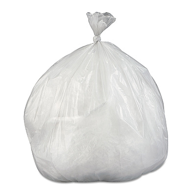 Inteplast Group Low-Density Commercial Can Liners, 30 gal, 0.58 mil, 30" x 36", Clear, Interleaved Roll, 25 Bags/Roll, 10 Rolls/Carton (IBSSL3036HVN)