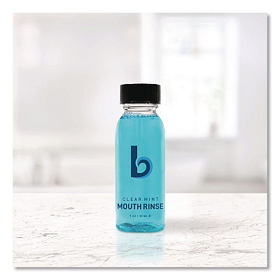 Boardwalk Mouth Rinse, Mint Flavor, 30 mL Bottle, 180/Carton (MWASHMT)