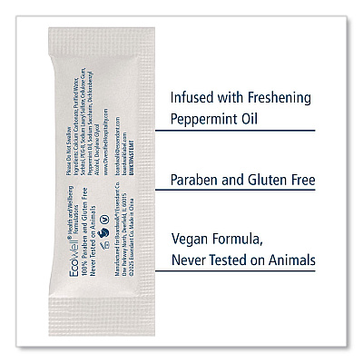 Boardwalk Toothpaste, Peppermint, 0.15 oz Sachet, 1,000/Carton (TPASTEMT)