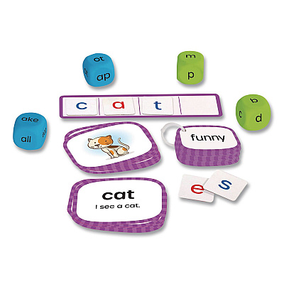 Learning Resources Skill Builders! Kindergarten Reading Activity Set, Grades K to 1, 121 Pieces (LER1246)
