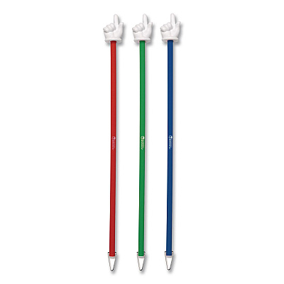 Learning Resources Hand Pointers, Assorted Colors, 3 Pointers (LER1960)
