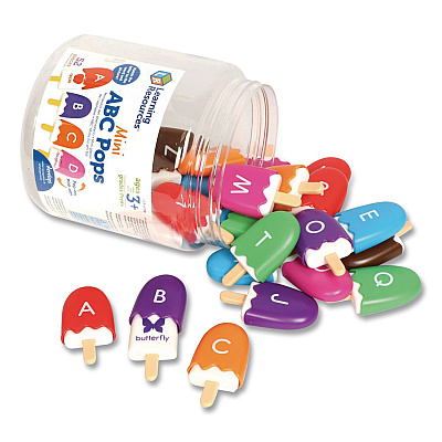 Learning Resources Mini ABC Pops, Pre-K to K, 52 Pieces (LER6799)