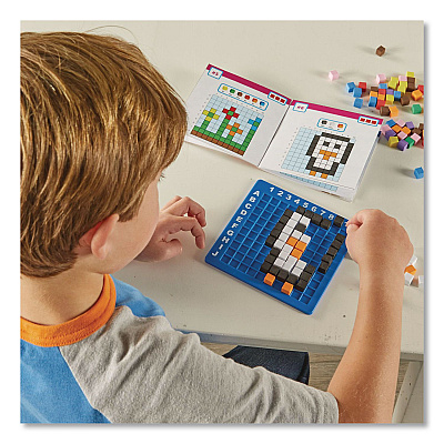 Learning Resources STEM Explorers Pixel Art Challenge, Grades K to 2, 402 Pieces (LER9463)