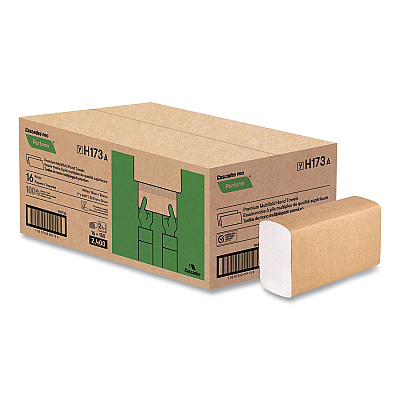 Cascades PRO Perform Multifold Towels, 2-Ply, 9 x 9.45, White, 150/Pack, 16 Packs/Carton (H173)