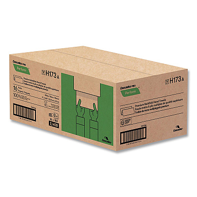 Cascades PRO Perform Multifold Towels, 2-Ply, 9 x 9.45, White, 150/Pack, 16 Packs/Carton (H173)